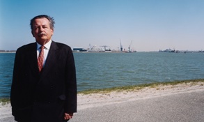 Voormalig gedeputeerde van Zeeland D.J.P. Bruinooge, pleitbezorger van de Sluiskiltunnel in de jaren ’90 van de vorige eeuw.