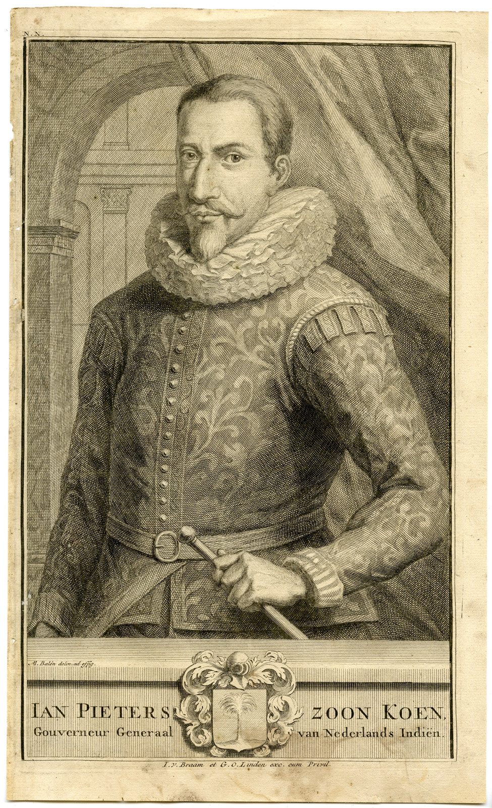 Jan Pietersz Coen, the fourth Governor-General of the Dutch East India Company (VOC) and founder of Batavia (now Jakarta)