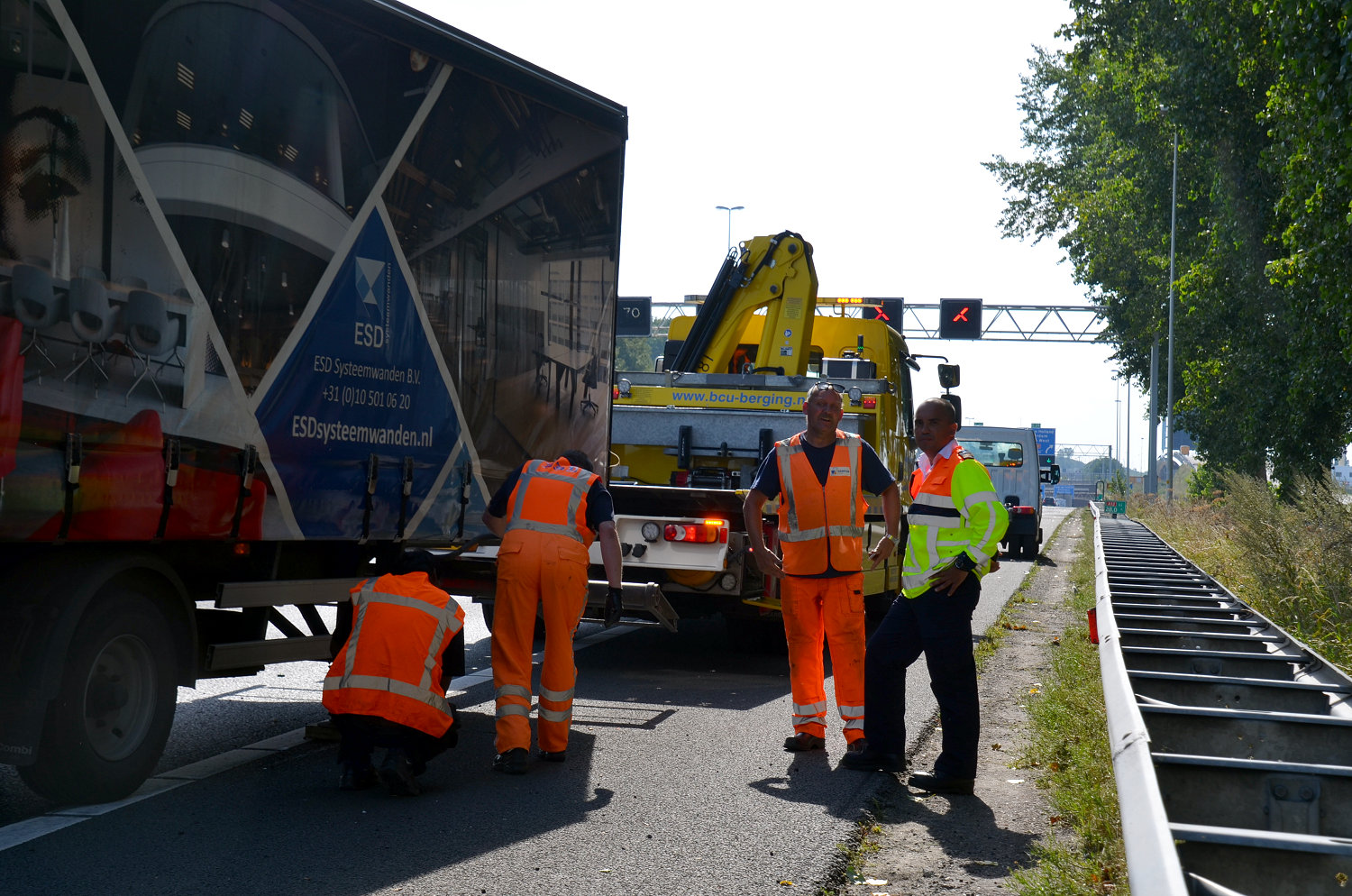 Accident on the 12 Left 28.0 on 18 August 2016 (photograph: Lars van der Toorn, 112HM)